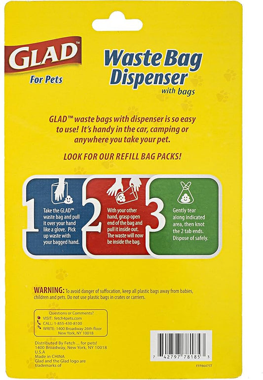 Glad for Pets Extra Large Unscented Heavy Duty Dog Waste Bags - Image 2