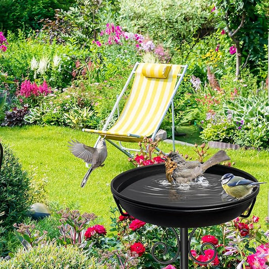 38In Freestanding Bird Bath for Outside, Detachable Birdbaths - Image 2