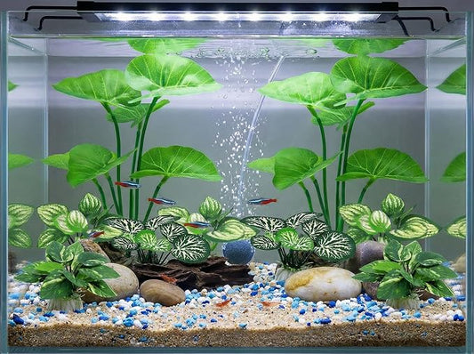 10-Pack Betta Fish Tank Decorations Silk Aquarium Plants - Image 2