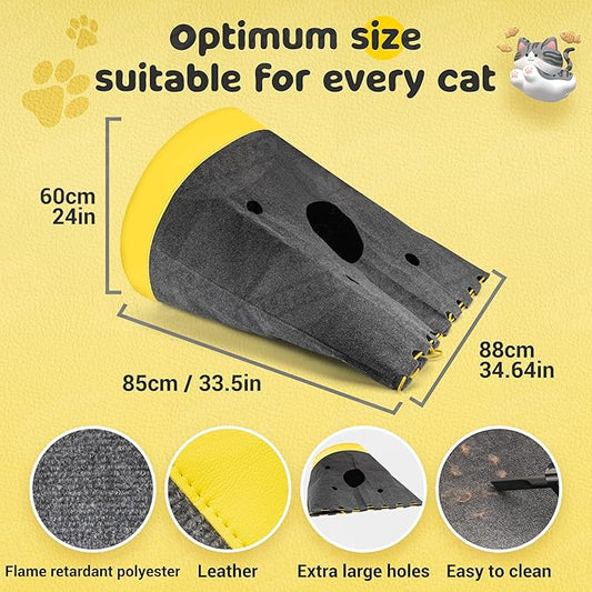 Cat Play Bag Collapsible Cat Activity Center Mat Play Rug Cats Activity - Image 2