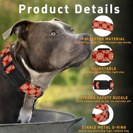 Dog Collar, Classical Indian Spirit Boys Girls Puppy Collar - Image 2