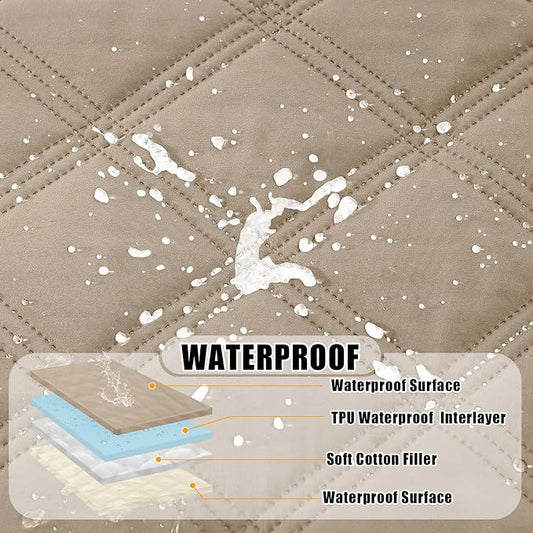 Smiry Waterproof Dog Bed Cover Blanket 52x82, Soft Reversible Pet Blanket - Image 2