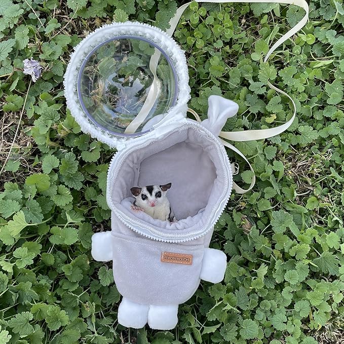Hamster Carrier Rat Bag Cute Rabbit Shape Small Animal Sugar Glider Travel - Image 6