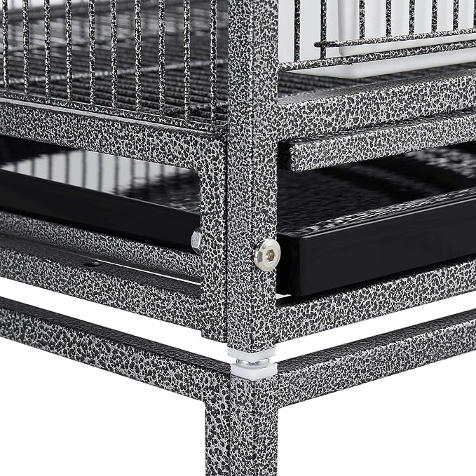 Yaheetech 41.5" Stackable Divided Breeder Breeding Parakeet Bird Cage - Image 9