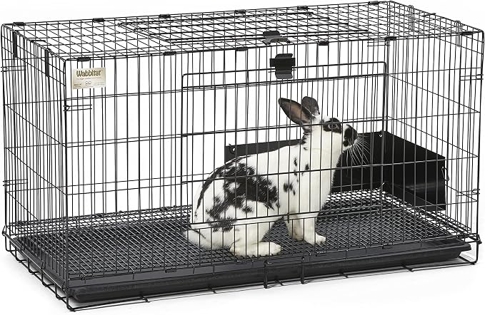 MidWest Homes for Pets Medium Wabbitat Rabbit Cage, Grid Mesh Floor, Removable - Image 9