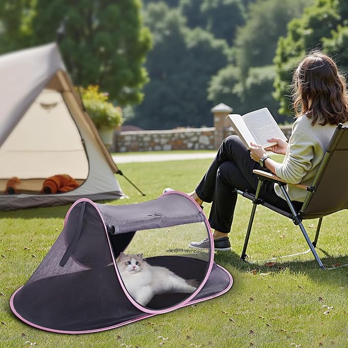 X-ZONE PET Outdoor Cat Tent, Pop Up Cat Playpen, Pet Enclosure Suitable Birds - Image 7