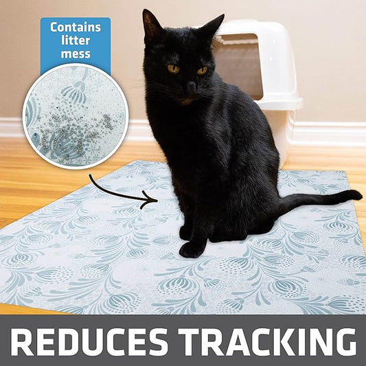 Drymate Cat Litter Box Mat, Litter Trapping Mat, Waterproof, Urine-Proof - Image 2