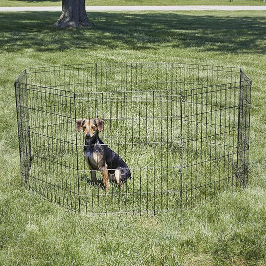 MidWest Homes for Pets Folding Metal Puppy / Dog Exercise Pen, Indoor/Outdoor - Image 2