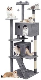 Athena Collection Cat Tree, 77 Inch Cat Tower - Image 8