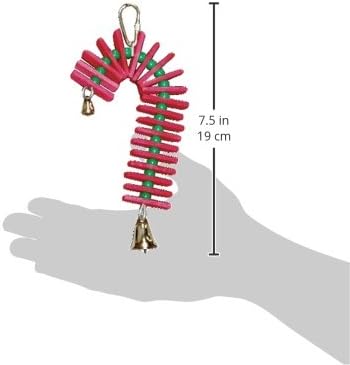 Super Bird Creations SB188 Balsa Candy Cane Bird Toy, Small Bird Size - Image 7