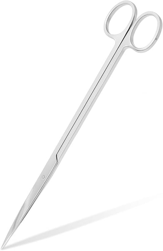 Mandala Crafts 12 Inches Silver Stainless Steel Straight Aquarium Scissors by MandalaCrafts