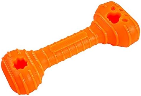 Jersey Dog Co Chompi Dog Bone, Rubber-Free Fillable Dog Bone Treat Holder by JERSEYDOGCO