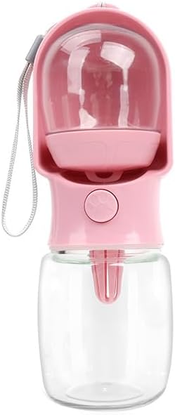 2-in-1 Dog Water Bottle with Food Container - 10oz Leak-Proof Travel Water by Unknown