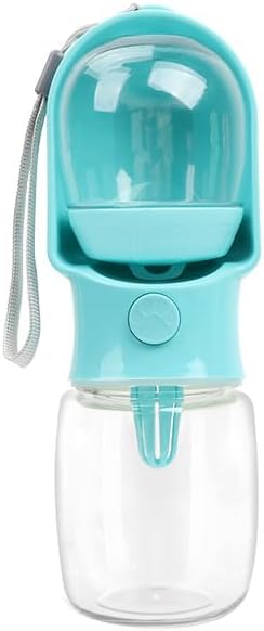 2-in-1 Dog Water Bottle with Food Container - 10oz Leak-Proof Travel Water by Unknown