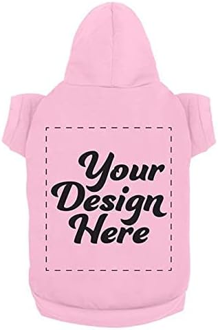 Personalized Dog Hooded Sweatshirt Custom Pet Pullover Hoodie Text/Image by apparelyn