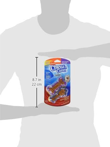 Hartz Chew'n Clean Dental Duo Dog Treat & Chew, Extra Small - Image 3