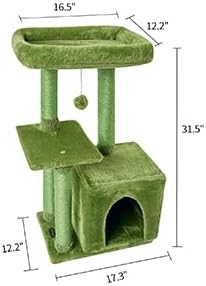 FISH&NAP Cute Cat Tree Kitten Cat Tower - Image 5