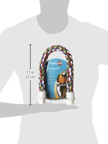 JW Pet Comfy Perch For Birds Flexible Multi-color Rope, Large - Image 8