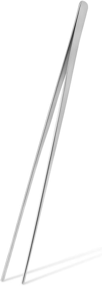 Mandala Crafts 15 Inches Silver Stainless Steel Straight Aquarium Tweezers by MandalaCrafts