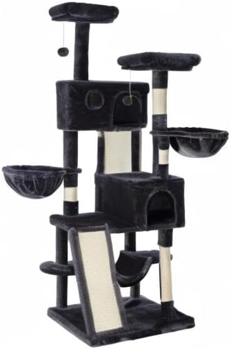 SHA CERLIN 65in Larger Cat Tree Tower Condo - Image 10