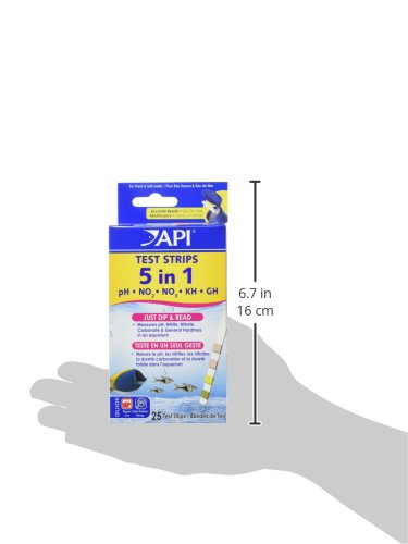 API 5-in-1 Test Strips Freshwater and Saltwater Aquarium Test Strips 25-Count - Image 9