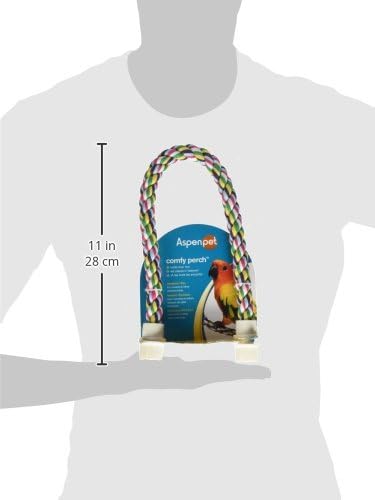 JW Pet Comfy Perch For Birds Flexible Multi-color Rope, Medium - Image 8