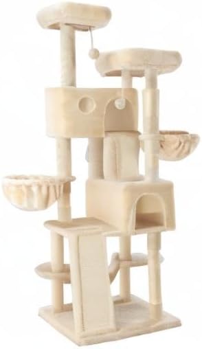 SHA CERLIN 65in Larger Cat Tree Tower Condo - Image 10