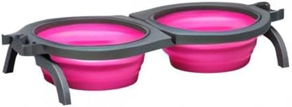 Loving Pets - Bella Roma Double Diner Portable Travel Dog Bowls Collapsible - Image 9