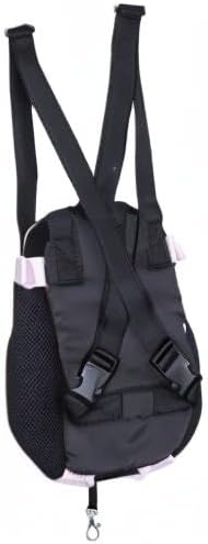 Pet Dog Puppy Cat Carrier Five Holes Backpack Double Shoulder Straps Canvas - Image 8