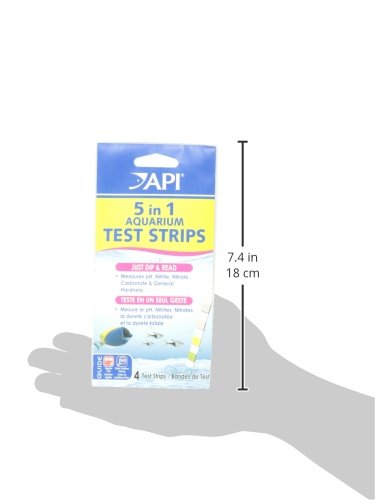 API 5-IN-1 TEST STRIPS Freshwater and Saltwater Aquarium Test Strips 4-Count Box - Image 8