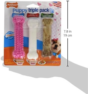 Nylabone Puppy Chew Toys & Natural Treat Triple Pack, Puppy Enrichment Teething - Image 3