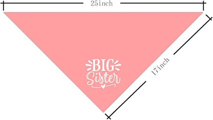 Big Sister Dog Bandana, Pet Triangle Scarf - Image 4