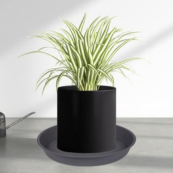 6 Pack Planter Saucer Tray Gray, 4 6 8 10 12 13 15 17 19 inch Pot Saucers - Image 3