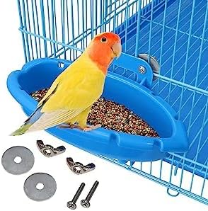 Bird Bath for Cage with 3 Balls Bird Tub Bowl Basin Hanging Birdbath Toy Pet - Image 5
