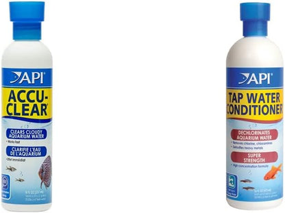 API ACCU-CLEAR Freshwater Aquarium Water Clarifier and API TAP WATER by API