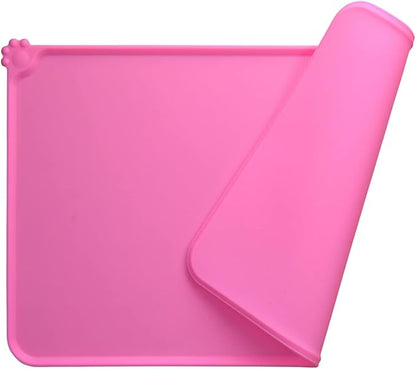 Silicone Cat & Dog Bowl Mat, Non-Slip Pet Feeding Mat by Guardians