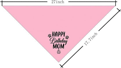 L21 Happy Birthday Mom Dog Bandana - Image 2