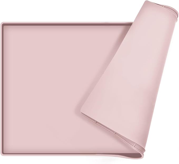 Dog Food Mat, Silicone Waterproof Food Tray, Non Slip Pet Bowl Mats Placemat - Image 5