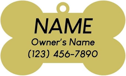 Two Tails Bowtie Pet ID Tag, Personalized Dog Name Tag - Image 5