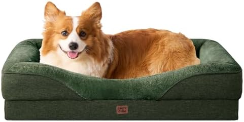 EHEYCIGA Orthopedic Dog Bed for Medium Dog, Waterproof Liner & Washable by EHEYCIGA