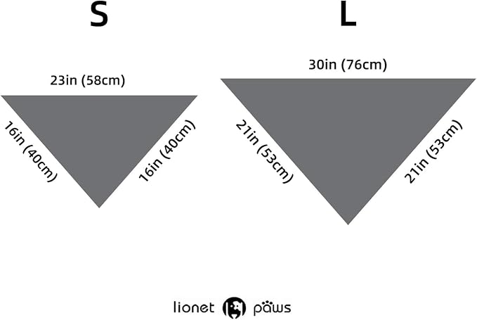 Lionet Paws Valentine's Day Dog Bandana Washable Cotton Beige Handkerchief - Image 6
