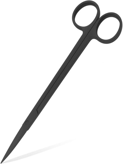 Mandala Crafts 10 Inches Black Stainless Steel Straight Aquarium Scissors by MandalaCrafts