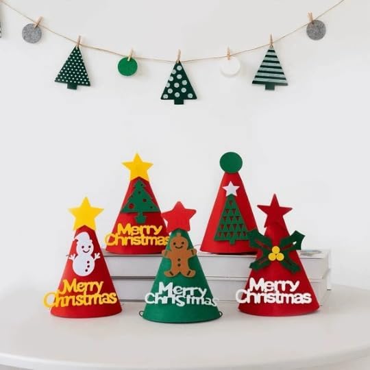 5 Pcs Christmas Dog Hats Cute Cats Party Hats Pet Set Dogs Santa Hats Puppies - Image 4