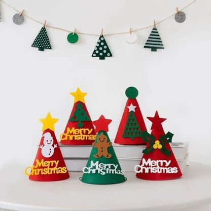 5 Pcs Christmas Dog Hats Cute Cats Party Hats Pet Set Dogs Santa Hats Puppies - Image 4