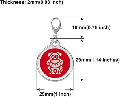 Personalized Funky Dog Design Pet ID Tags - Image 5