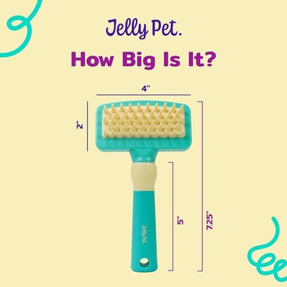 JELLY PET Deshedding Dog Bath Brush Scrubber - Image 6