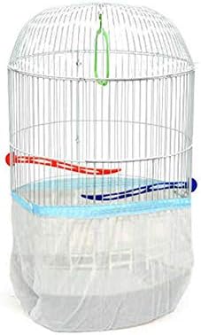 Cylinder Bird Cage Seed Catcher Mesh Max 53" Circumference, Elegant Stlish by Fit+Fly