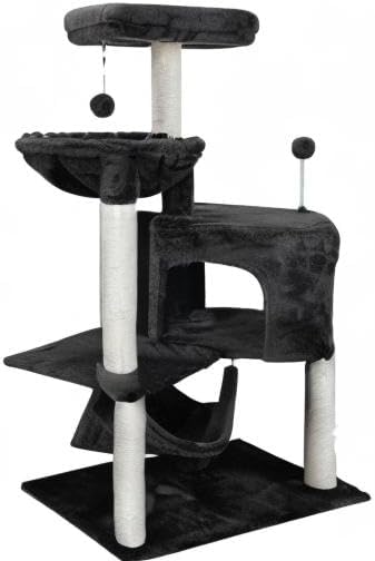 YUNIQUE Cat Tree with Cat Condo and Big Hammock - Image 8