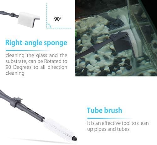 Carefree Fish 6IN1+1 Aquarium Cleaning Tools Long Handle Adjustable Length - Image 4