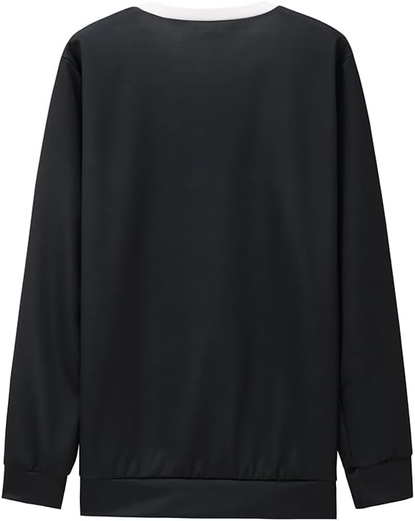 ShallWe Women's Active Sweatshirts Cute Cat Pullover Crewneck Lightweight - Image 6